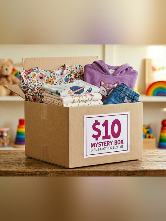 Other - Girl's Mystery Clothing Box - Assorted Floral, Purple & Denim